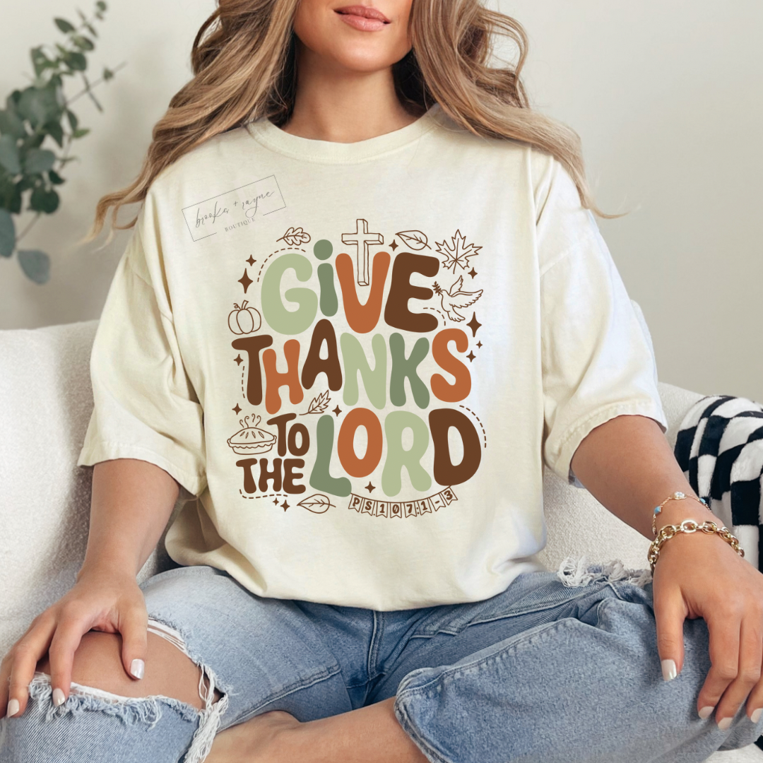 Give Thanks To The Lord Green/Brown PREORDER