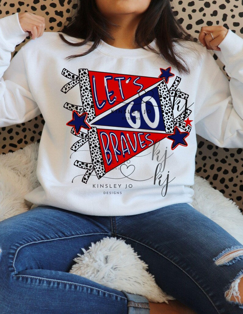 Youth Let’s Go Braves Flags PREORDER