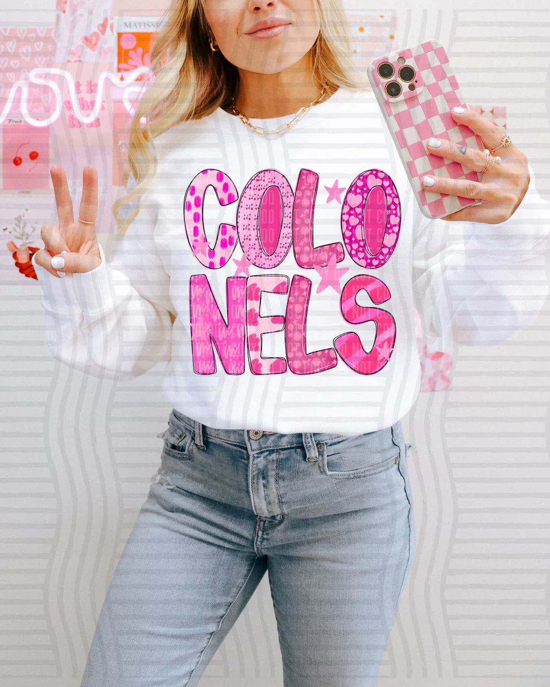 Youth Colonels Pink Patterned PREORDER