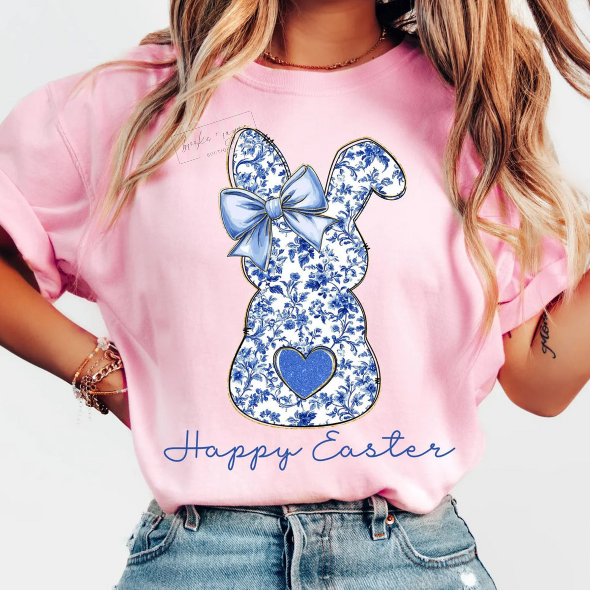 Floral Bunny Happy Easter PREORDER