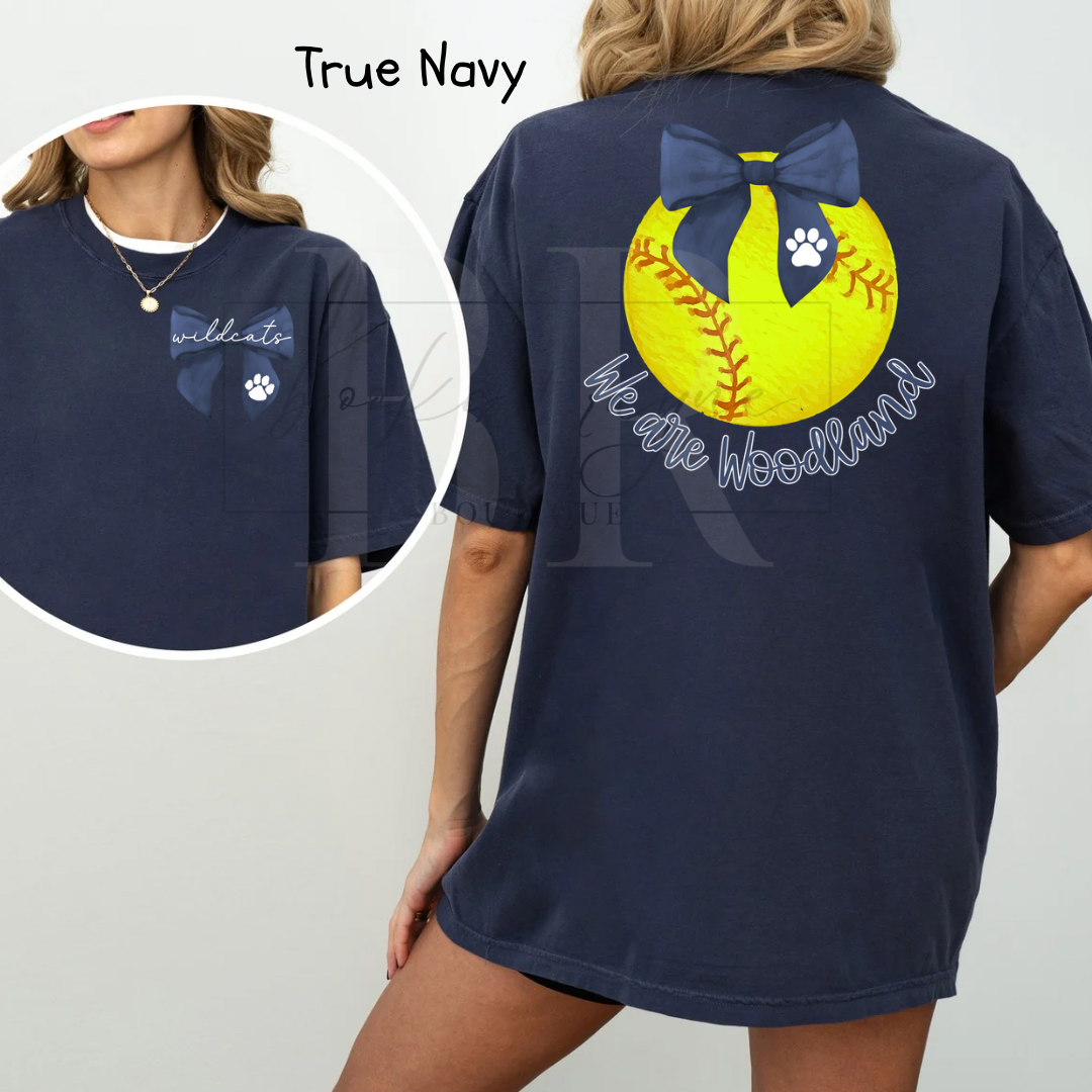 Front/Back We Are Woodland Softball PREORDER