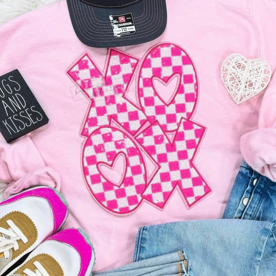 XOXO Chenille Patch Sweatshirt PREORDER