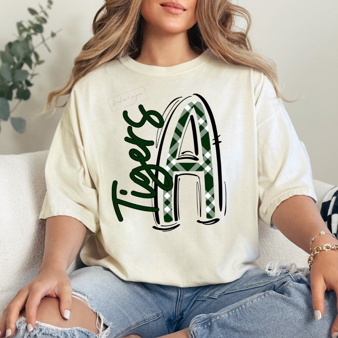 Plaid Script Tigers PREORDER