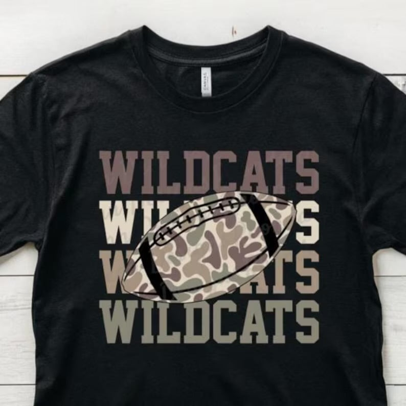 Camo Wildcats Football PREORDER