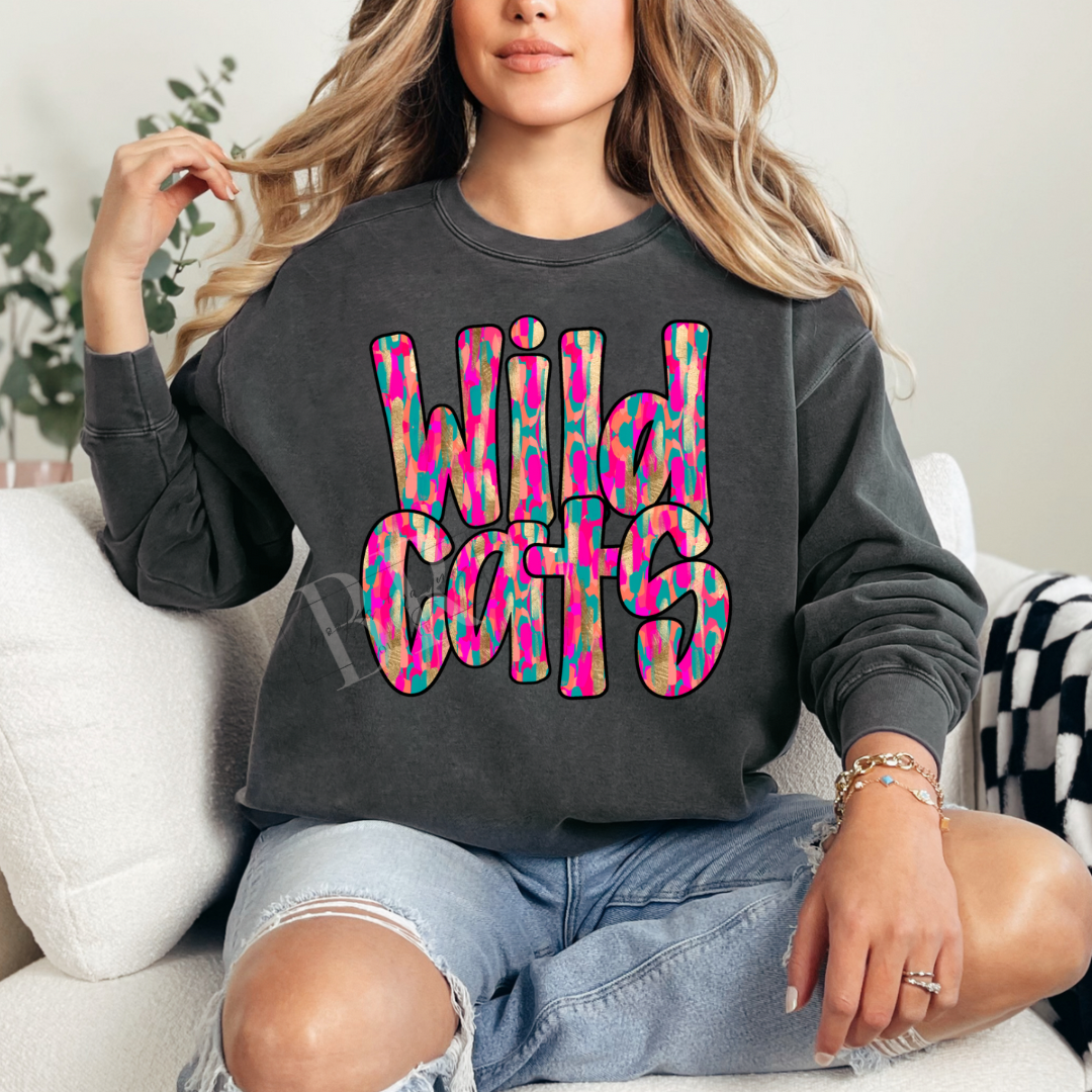 Brushstroke Wildcats Sweatshirt PREORDER