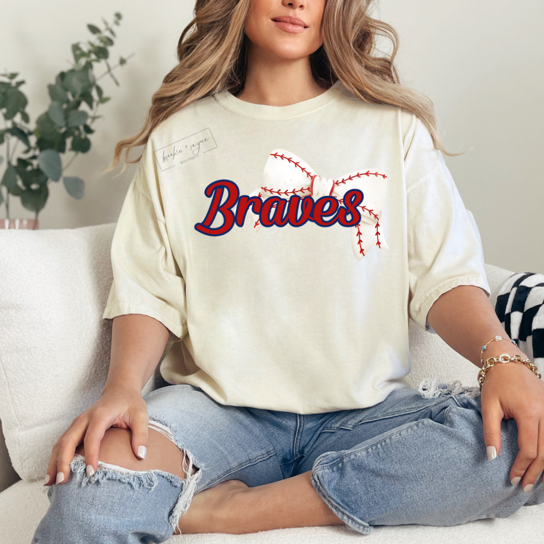 Youth Braves Bow PREORDER