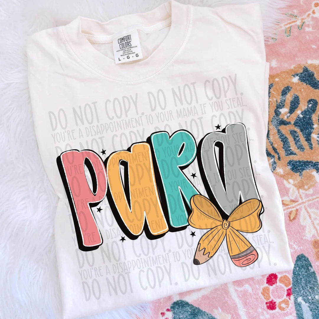 Pencil Bow Para PREORDER