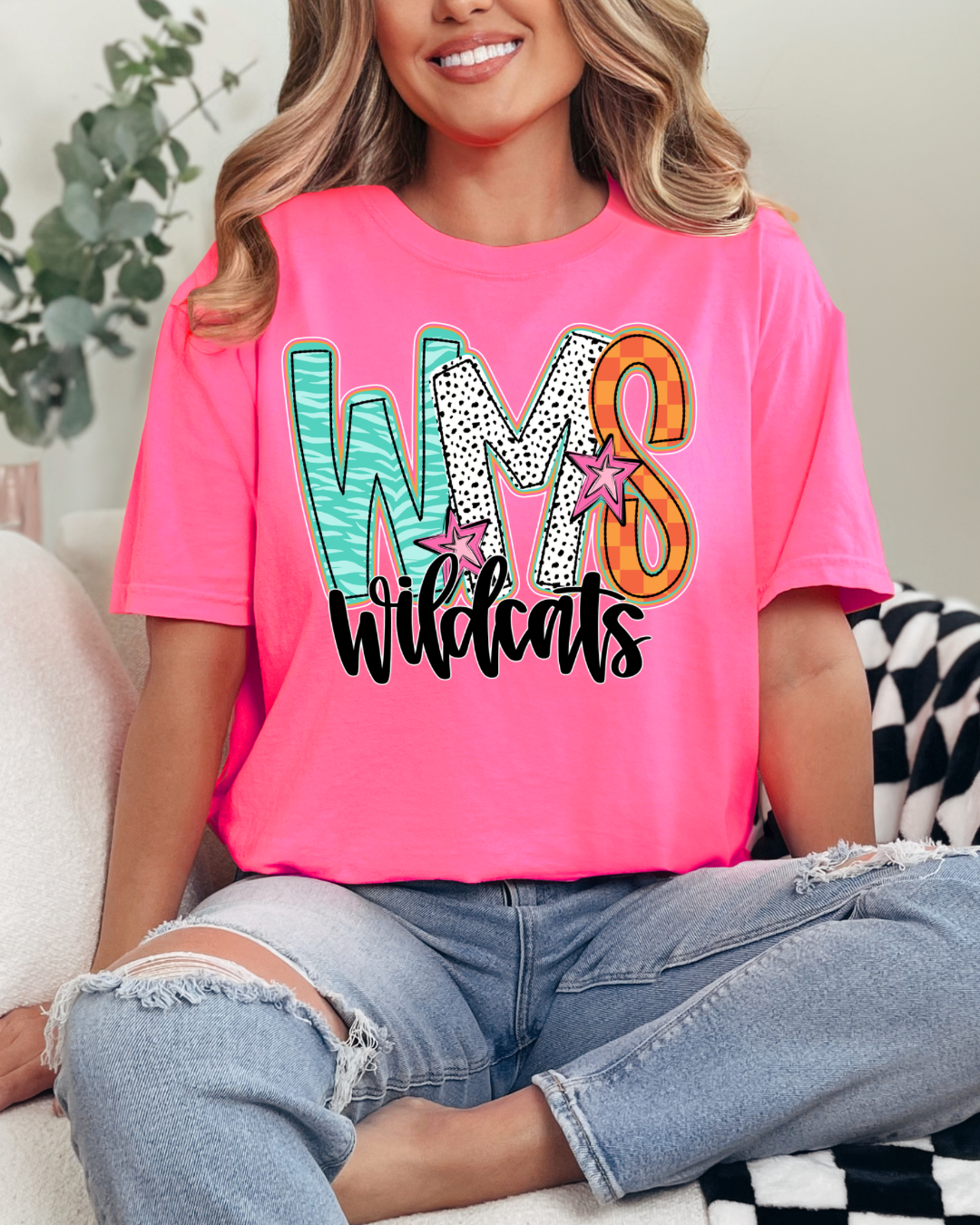 Colorful Doodle WMS Wildcats PREORDER