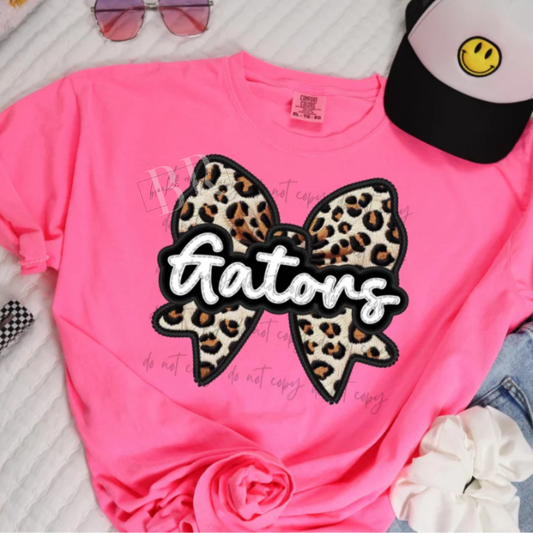 Leopard Gators Bow PREORDER