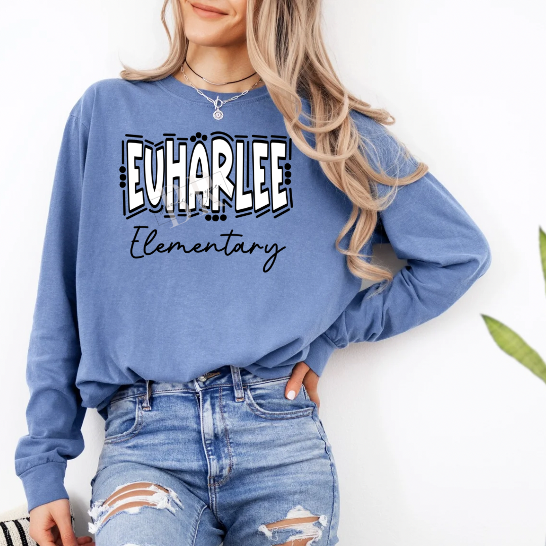 Euharlee Elementary Doodle Long Sleeve PREORDER