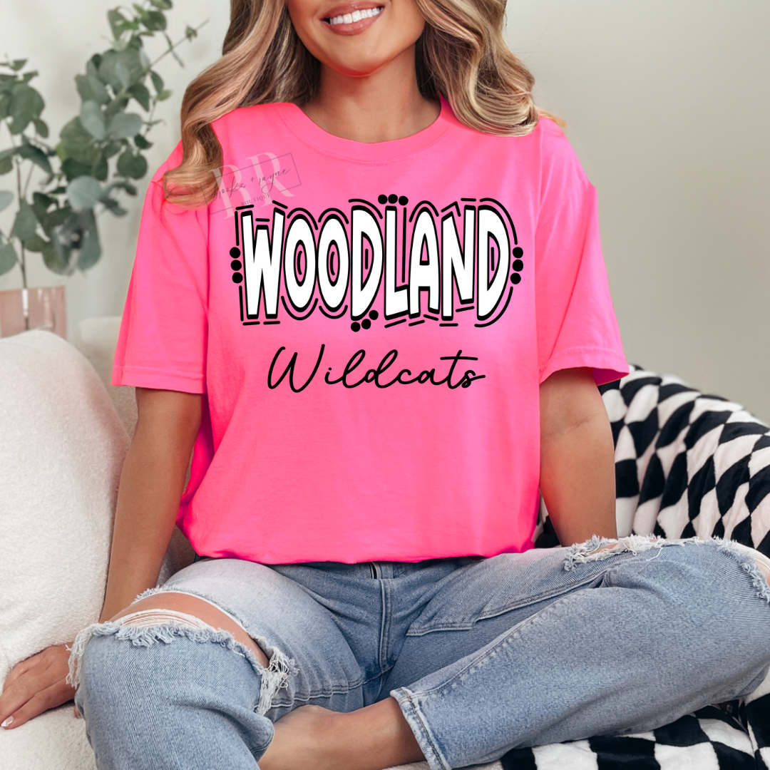 Woodland Wildcats Doodle PREORDER