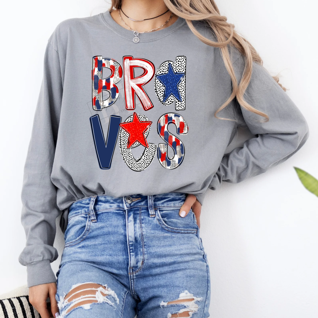 Braves Poppy Print Long Sleeve PREORDER