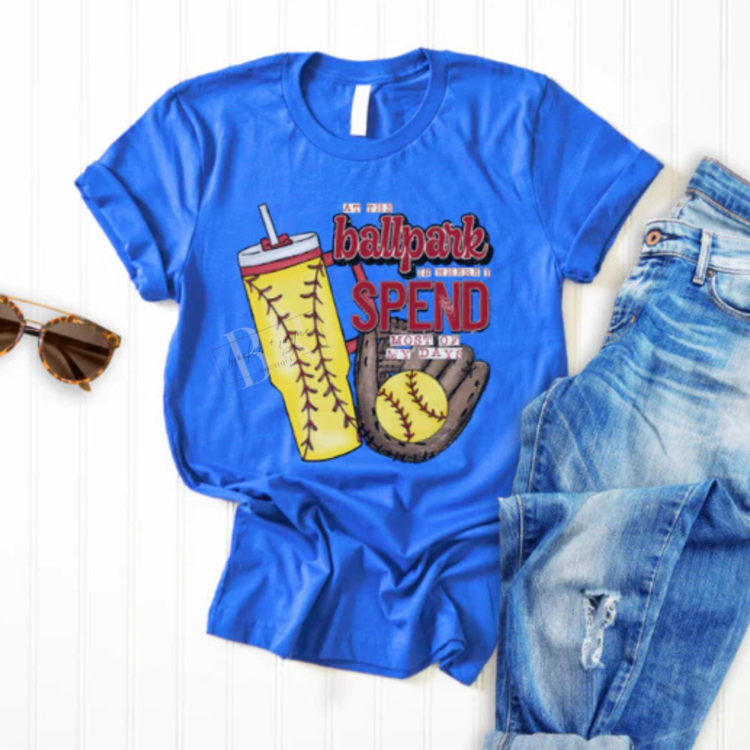Softball At The Ballpark Where I Spend Most Of My Days PREORDER