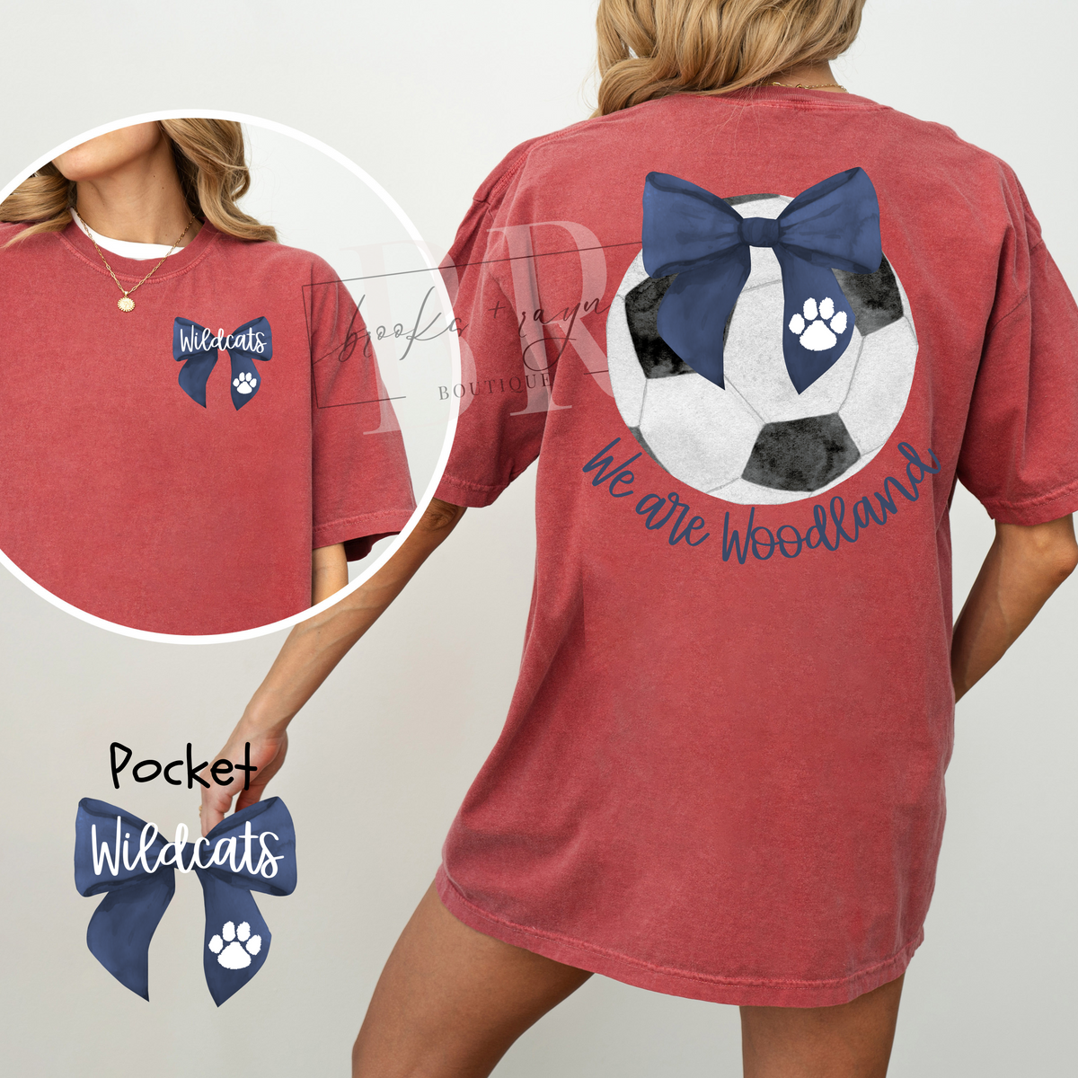 Front/Back We Are Woodland Soccer PREORDER