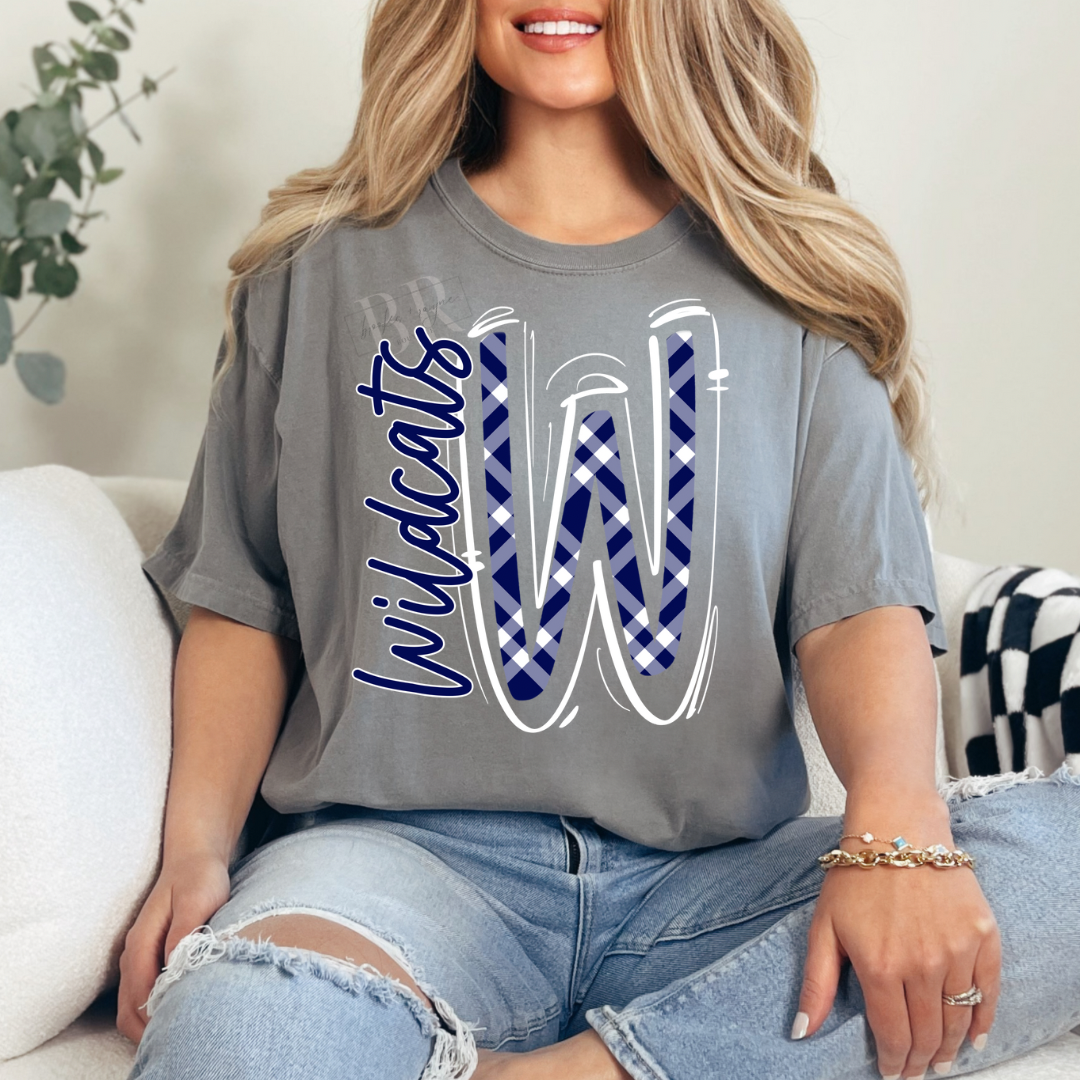 Plaid Script Wildcats PREORDER