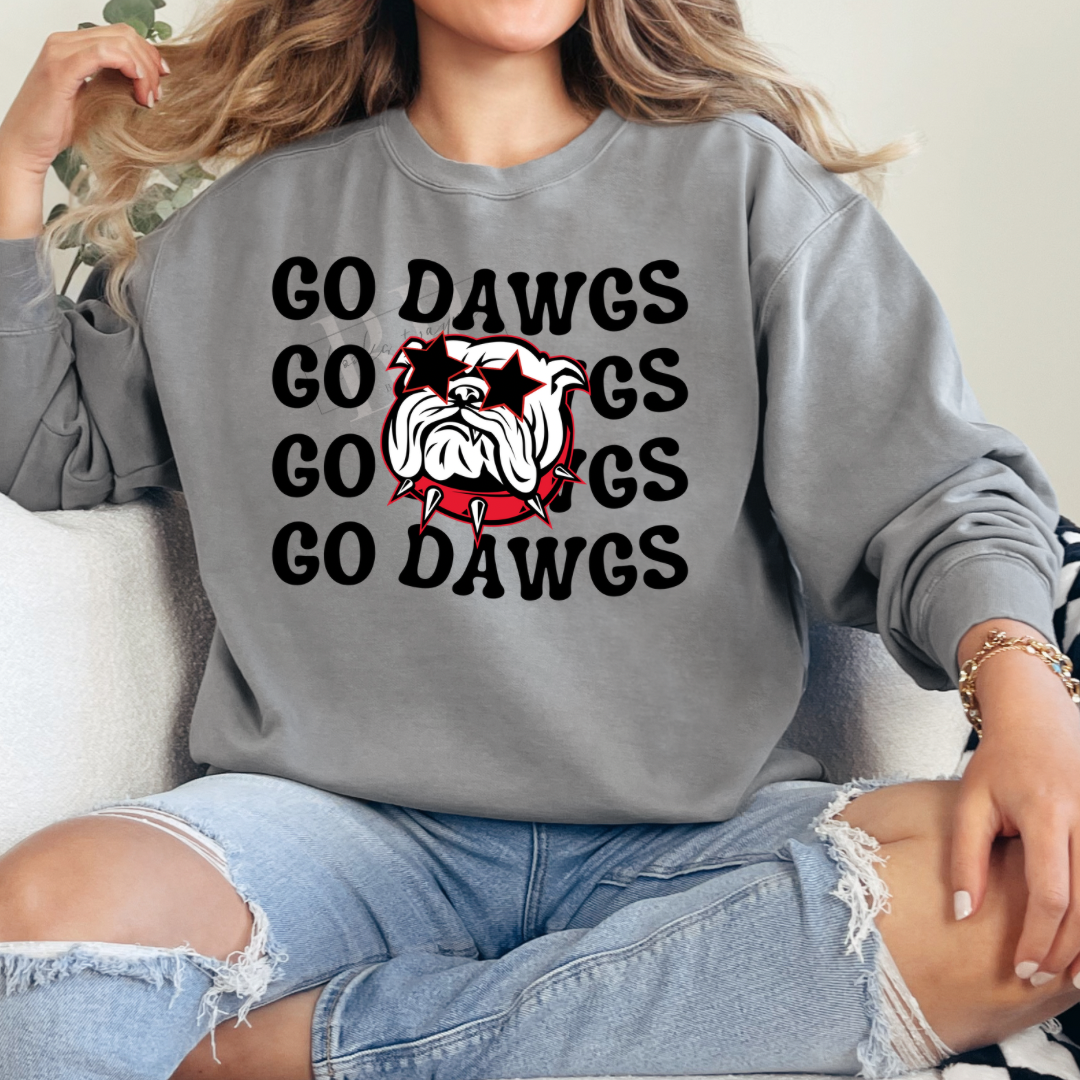 Stacked Go Dawgs Sweatshirt PREORDER