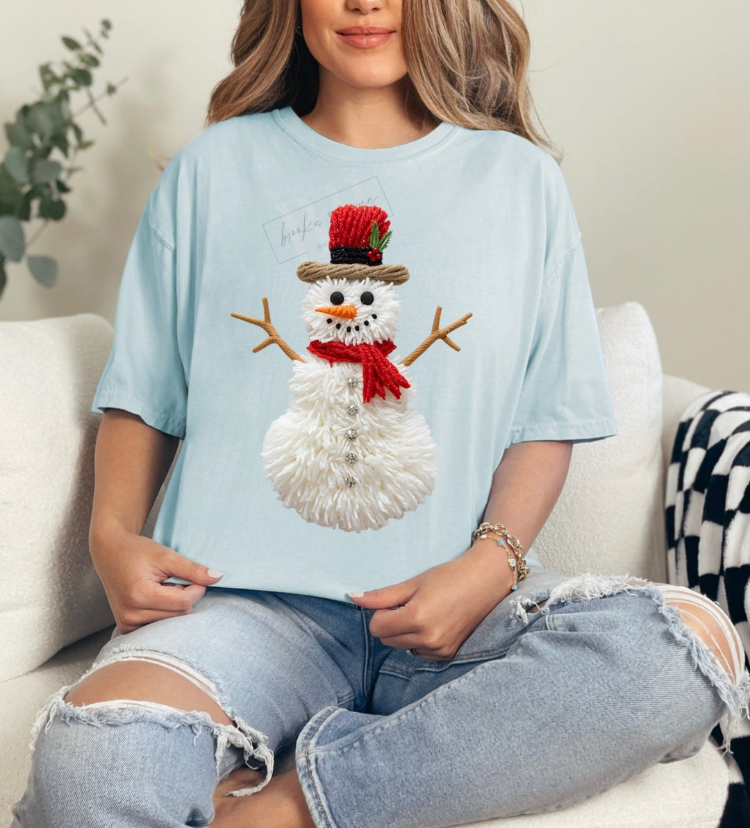 Faux Yarn Snowman PREORDER