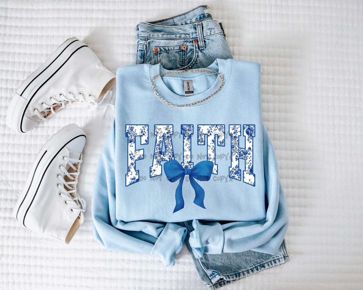 Floral Faith With Bow PREORDER