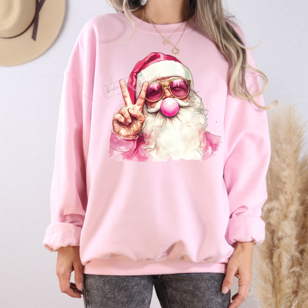 Bubblegum Santa Sweatshirt PREORDER