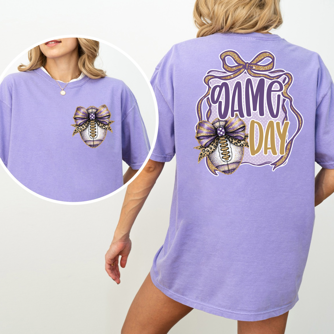 Front/Back Game Day Purple & Gold PREORDER