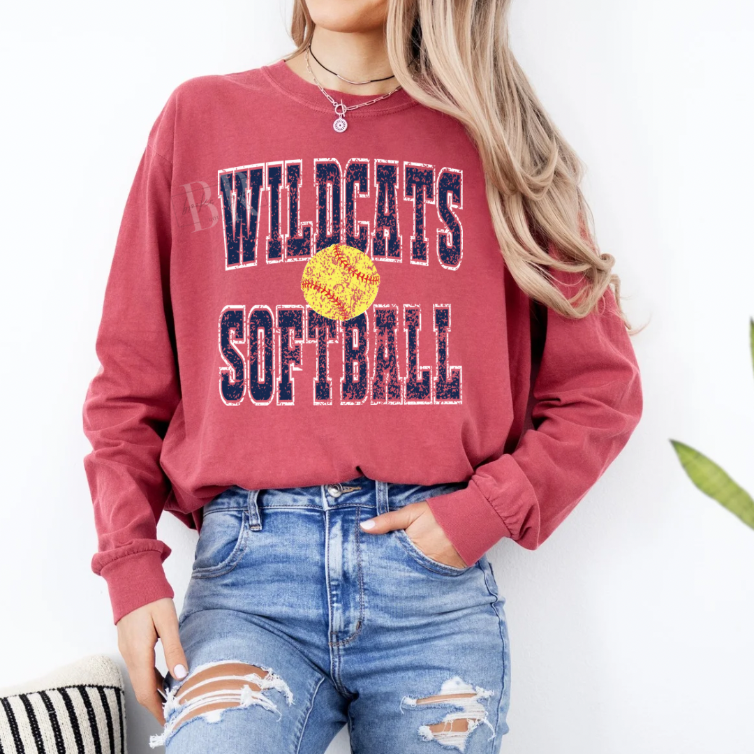 Wildcats Softball Long Sleeve PREORDER