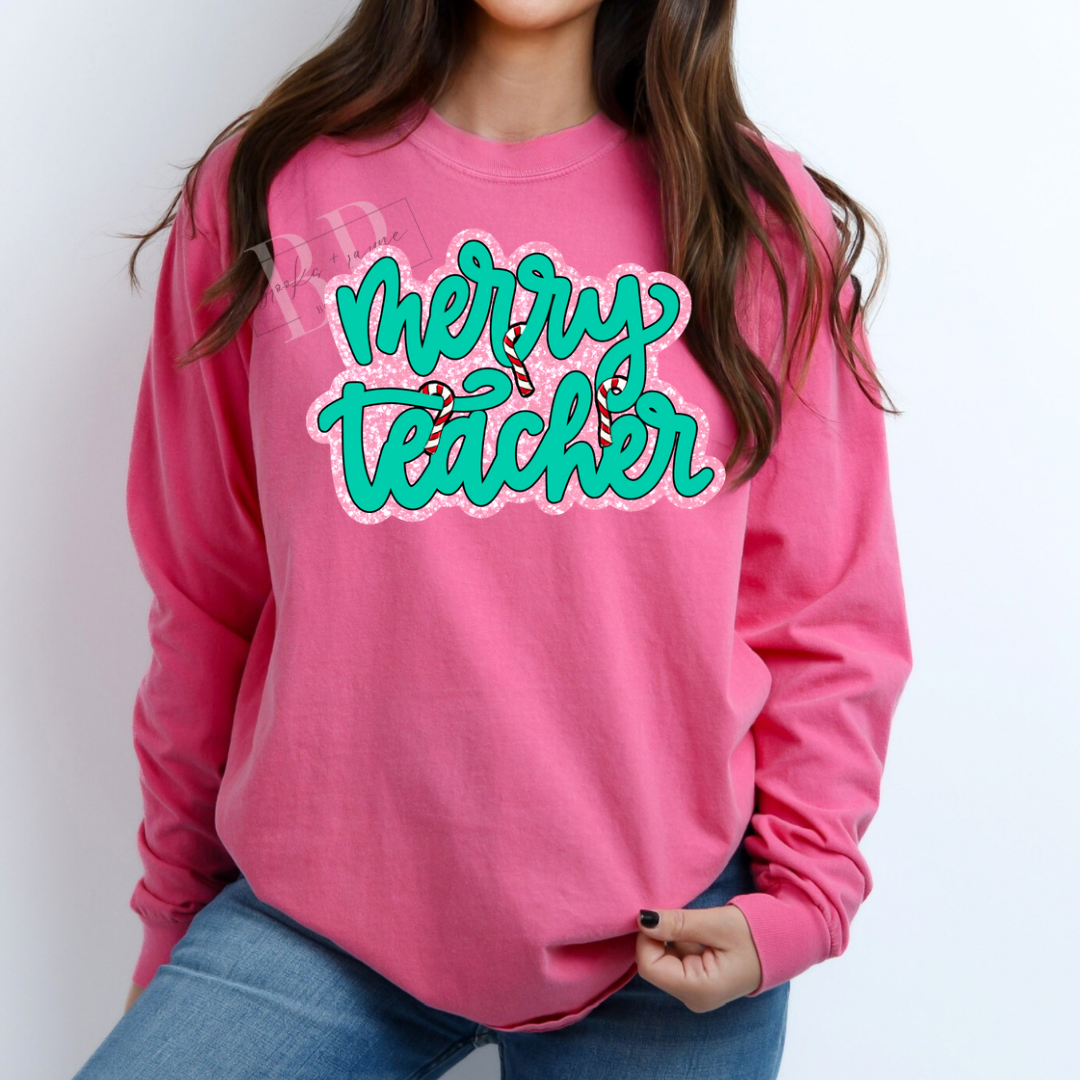 Merry Teacher Long Sleeve PREORDER