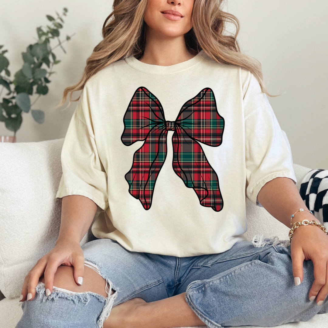 Christmas Plaid Bow PREORDER