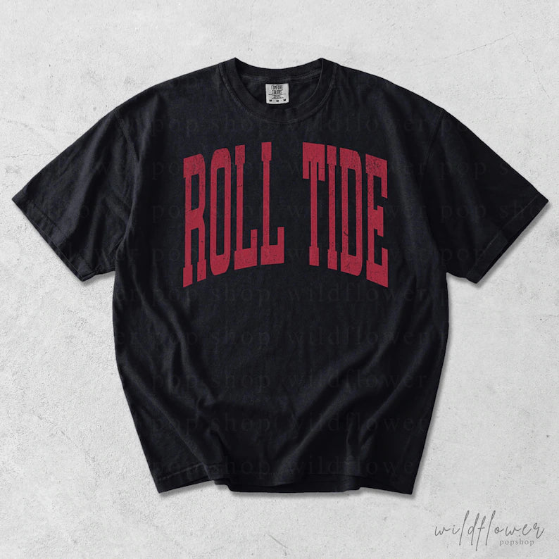 Youth Distressed Crimson Roll Tide PREORDER