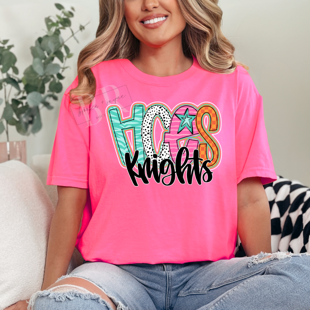 Colorful Doodle HCES Knights PREORDER