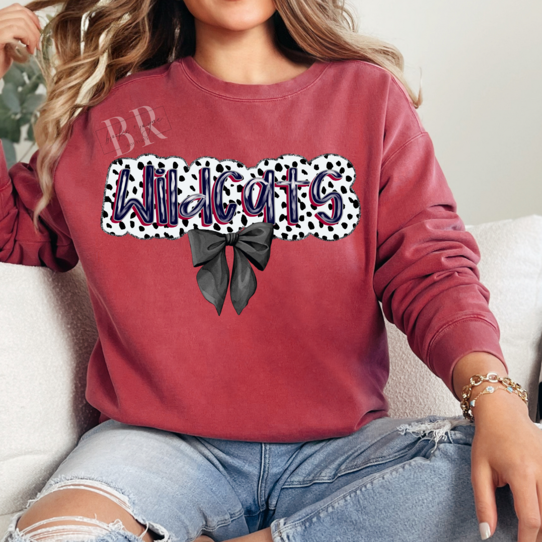 Polka Dots Wildcats Sweatshirt PREORDER