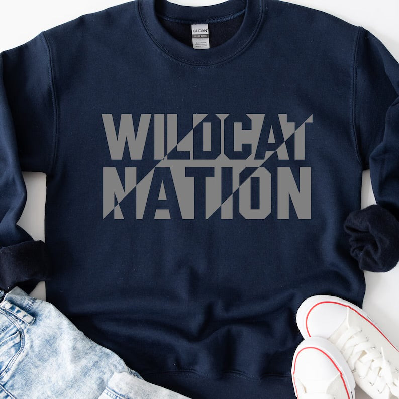 Youth Distressed Sliced Wildcat Nation PREORDER