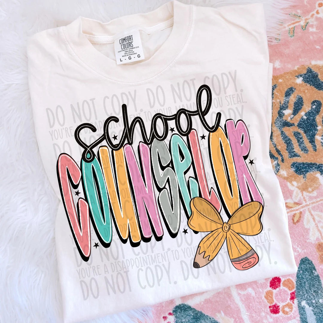 Pencil Bow School Counselor PREORDER
