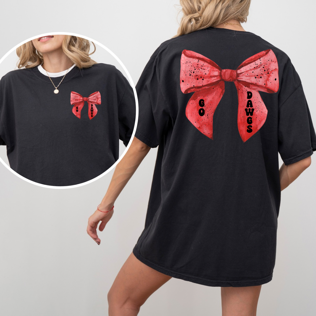 Splatter Go Dawgs Bow PREORDER