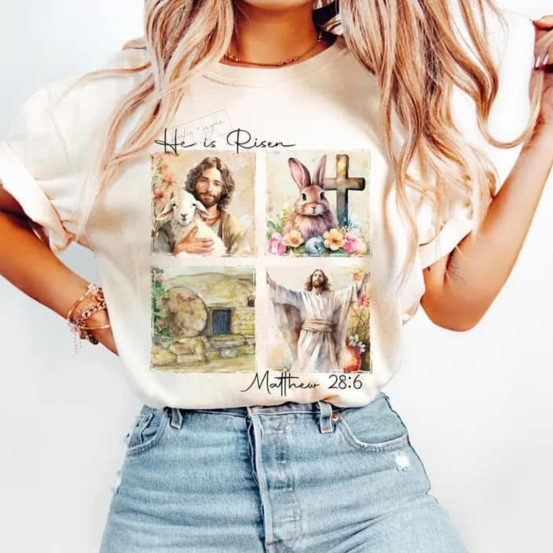 He Is Risen (4 squares) PREORDER