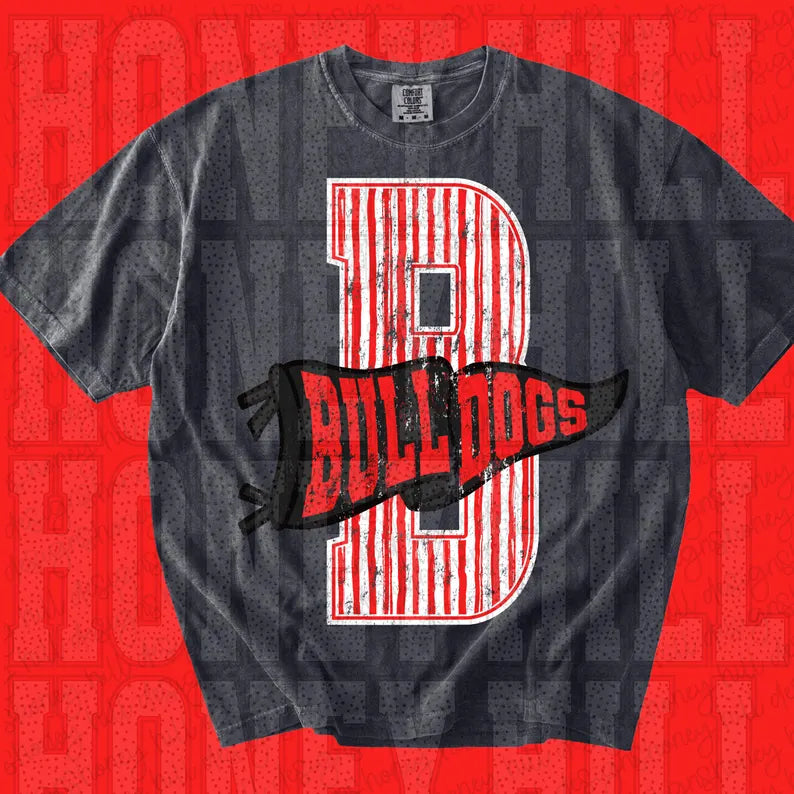 Distressed Bulldogs with Flag PREORDER