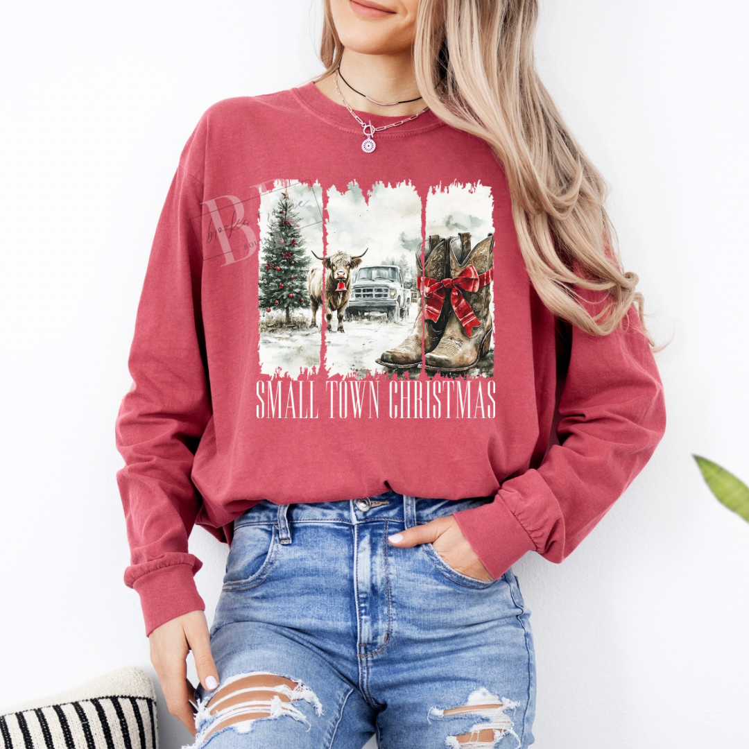 Small Town Christmas Long Sleeve (3column) PREORDER