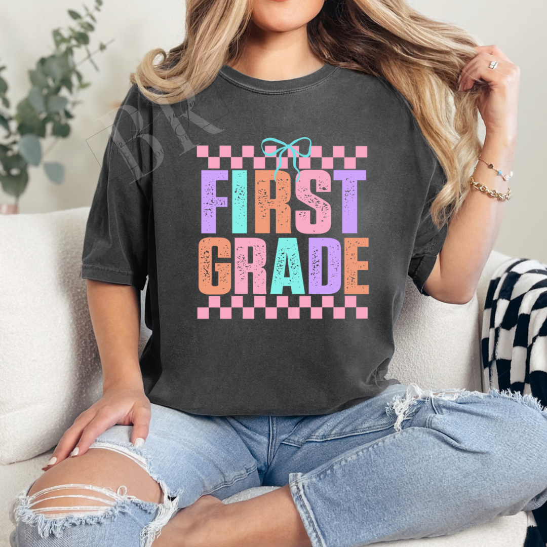 Youth Checkered First Grade PREORDER