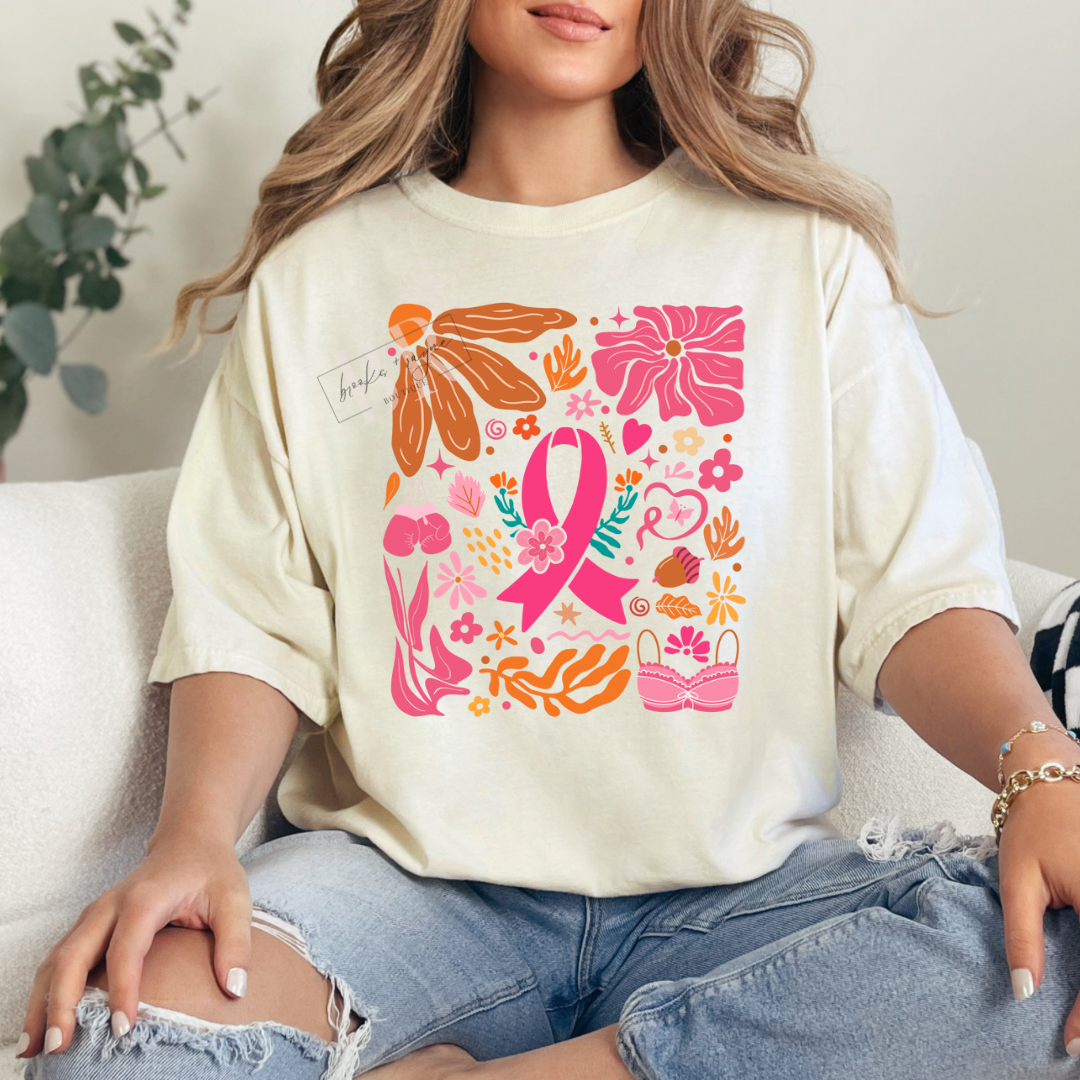 Boho Breast Cancer Ribbon PREORDER