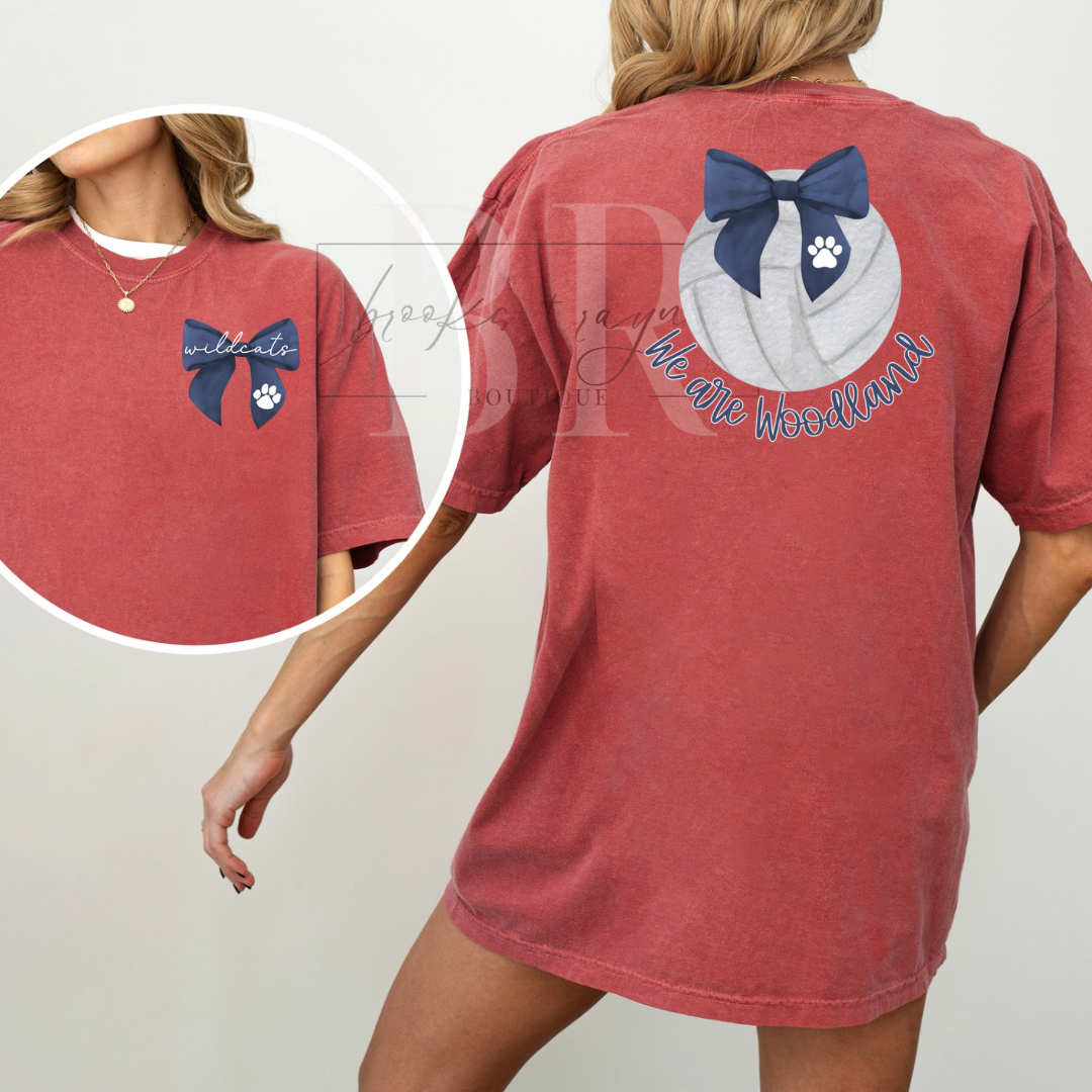 Front/Back We Are Woodland Volleyball PREORDER