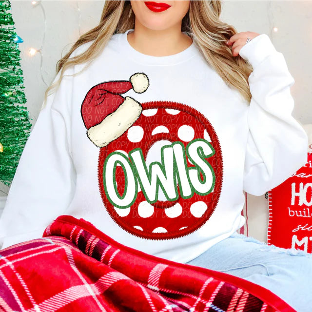 Toddler Owls Christmas Mascot PREORDER