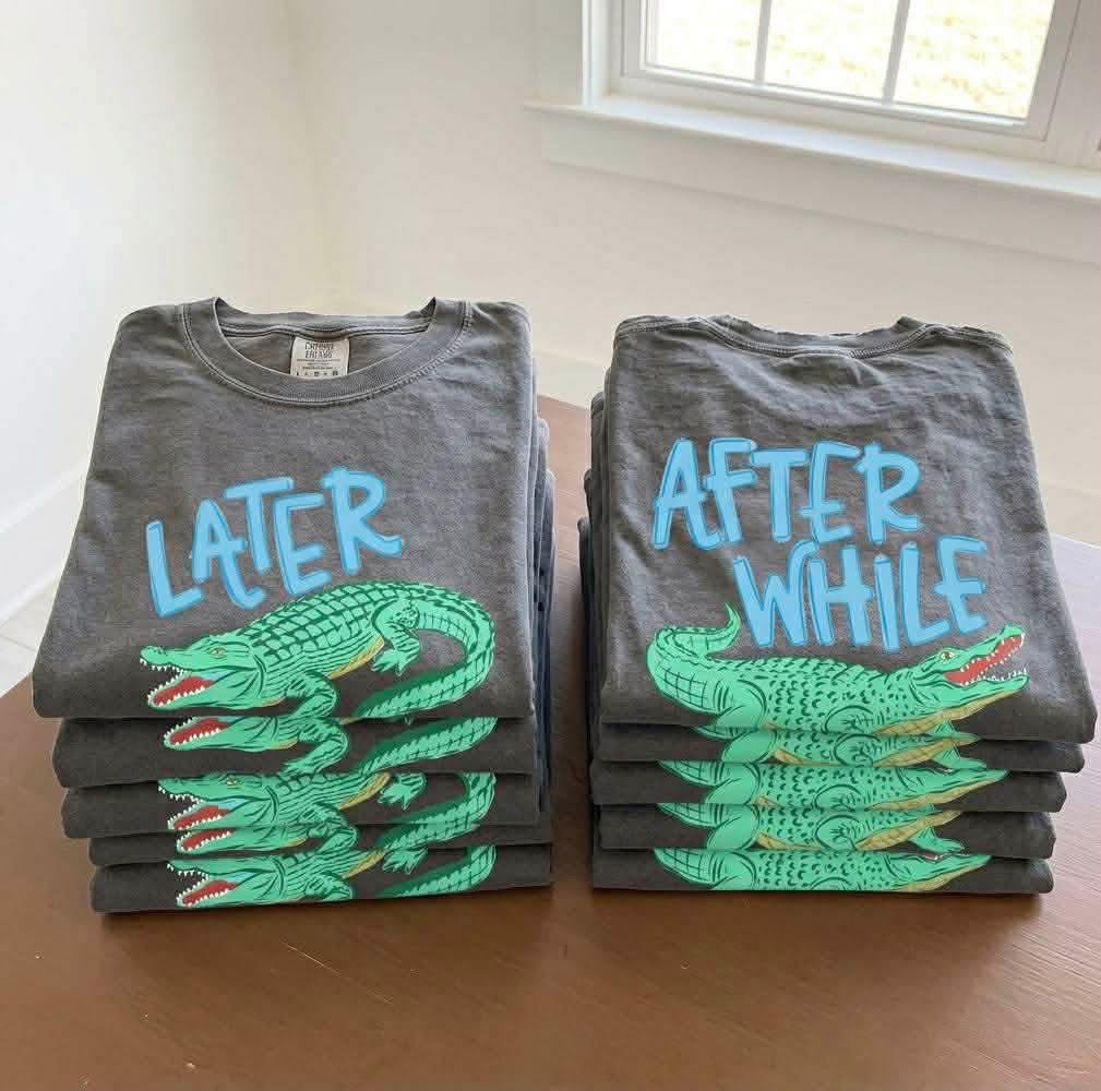 Boy’s Full Front/Back Later Gator After While Crocodile PREORDER