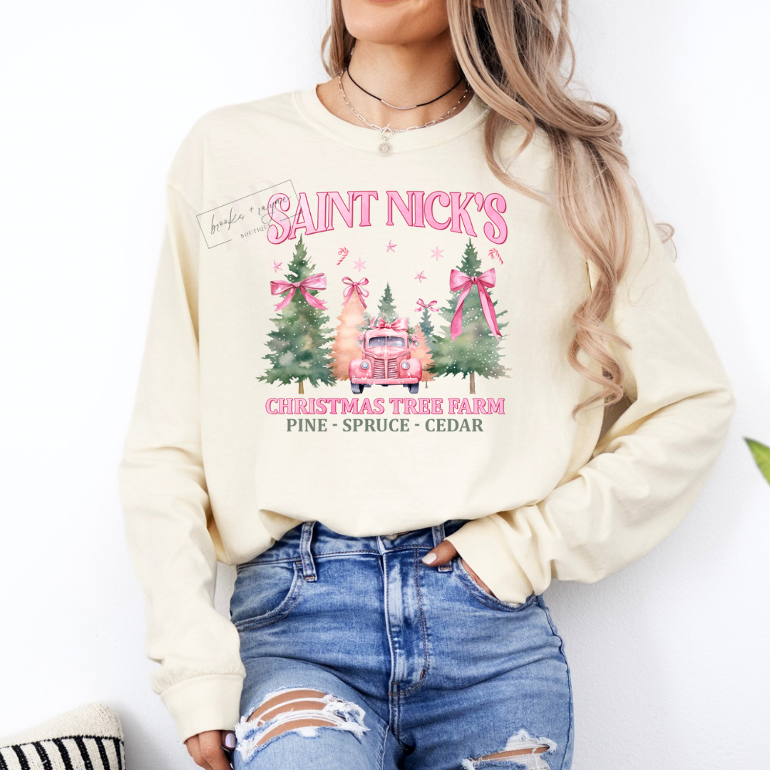 Saint Nick’s Tree Farm Long Sleeve PREORDER