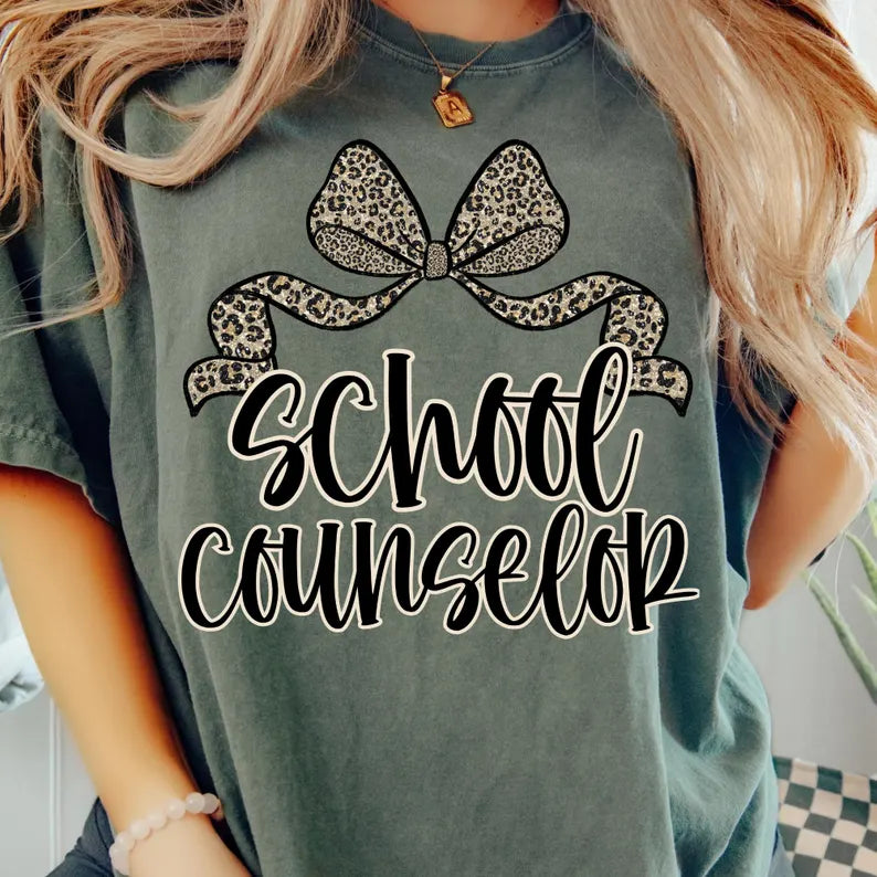 Leopard Bow School Counselor PREORDER