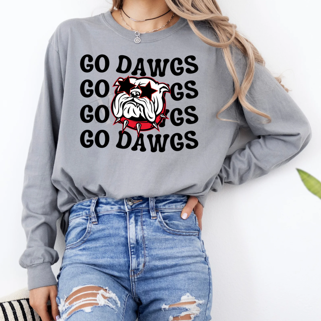 Stacked Go Dawgs Long Sleeve PREORDER