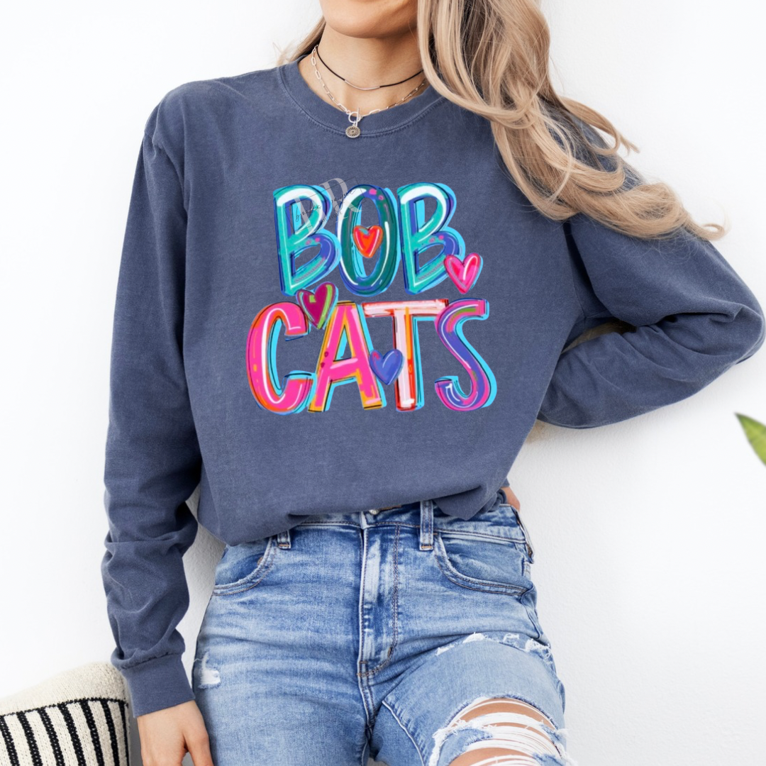 Cheery Bobcats Long Sleeve PREORDER