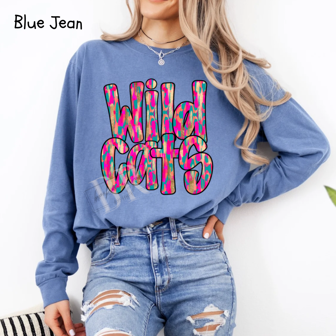 Brushstroke Wildcats Long Sleeve PREORDER