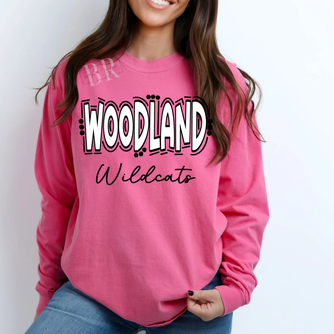 Woodland Wildcats Long Sleeve PREORDER