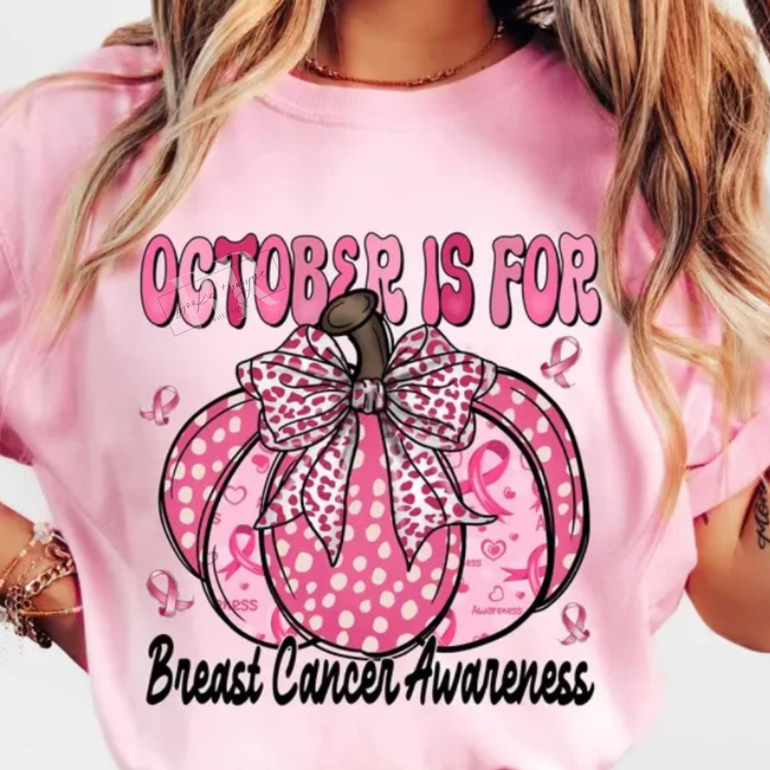 October Is For Breast Cancer Awareness Pumpkin PREORDER
