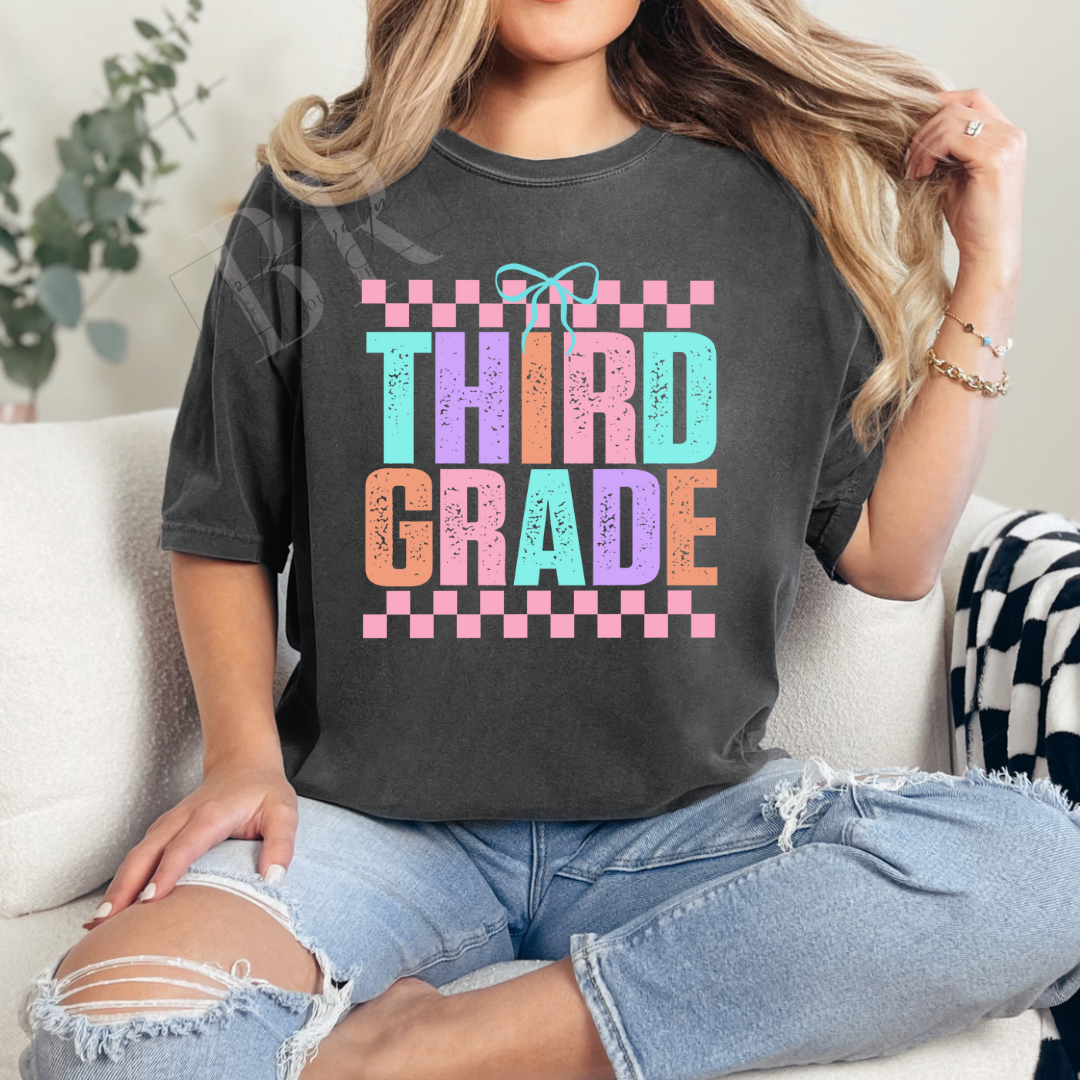Youth Checkered Third Grade PREORDER