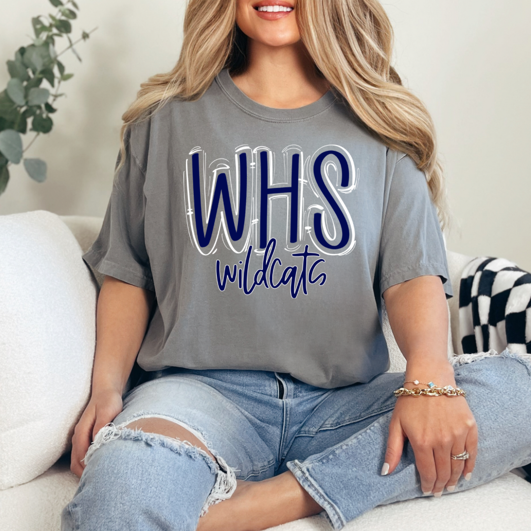 Doodle Script WHS Wildcats PREORDER